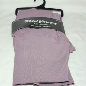 Wild Flowers Active Leggings in Lavender Small